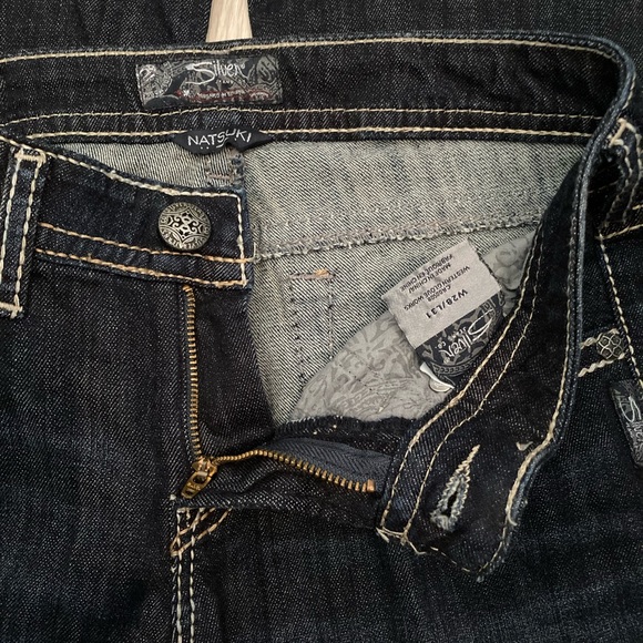 Silver Natsuki boot cut stretch jeans size 28 - Picture 3 of 7